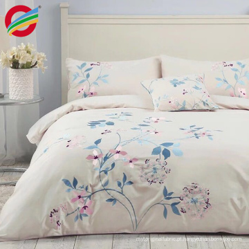 embroidery pintuck cotton duvet/quilt cover set